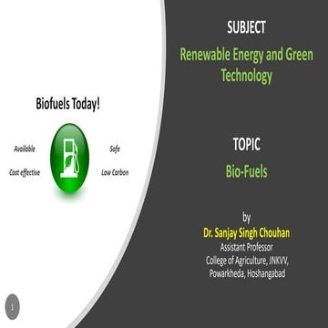 Biofuels