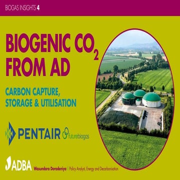 Carbon Capture, Storage & Utilisation: Biogenic CO2 from Anaerobic ...