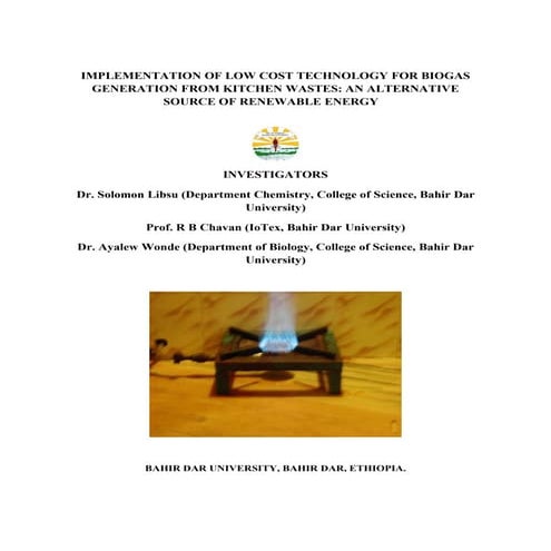 Biogas final project proposal  submitted