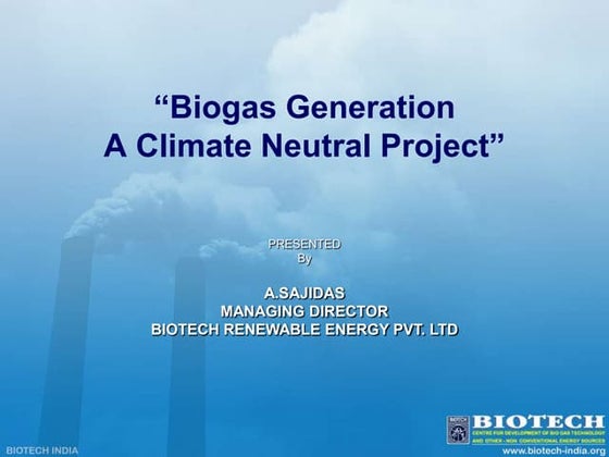 Biogas final project proposal submitted | PDF