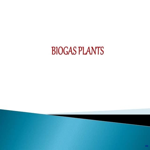 Biogas plant & types of bio gas plant