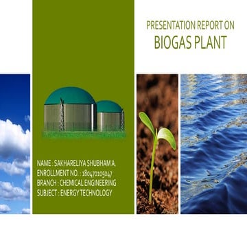 Biogas plant project | PDF