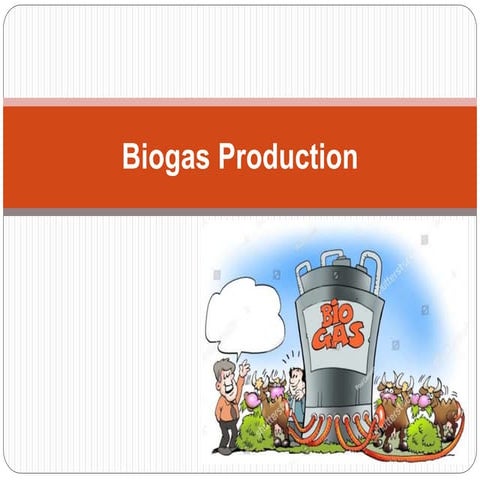 Production of Biogas