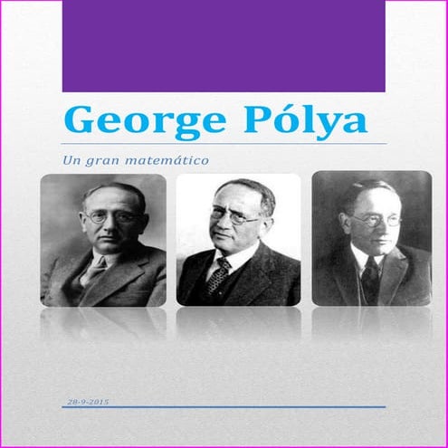 Biografía de george polya | DOCX