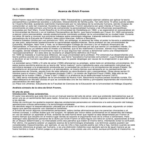 Biografía erich fromm