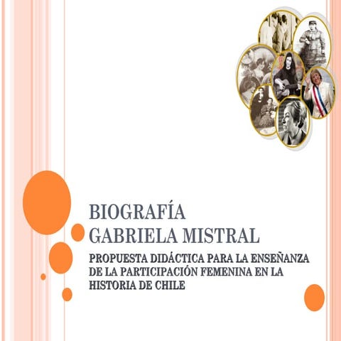 Biografía gabriela mistral