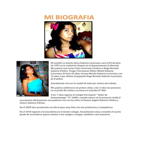 Biografía keysla zañartu laveriano