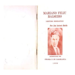 Biografía mariano feliú balseiro