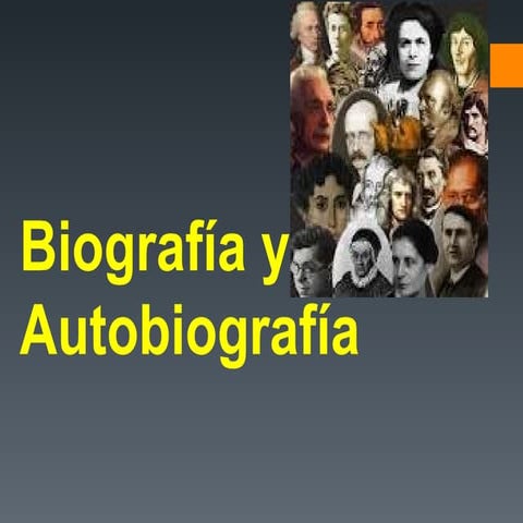 Biografía y autobiografía primero