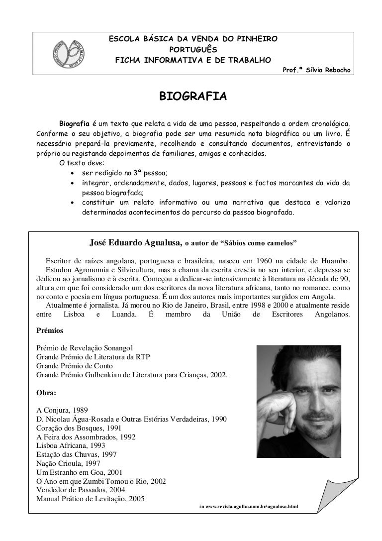 Como fazer uma Biografia