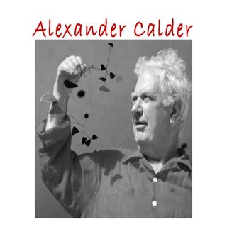 Biografia alexander calder