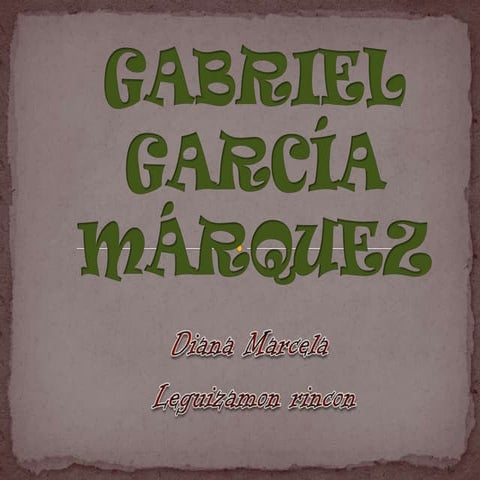 Biografia de gabriel garcía márquez