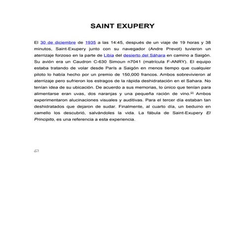 ANTOINE DE SAINT EXUPÉRY | DOCX