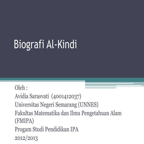 Biografi Al Kindi