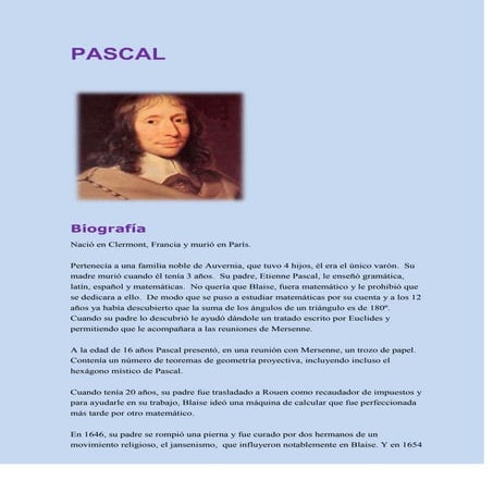 Biografia pascal | DOCX