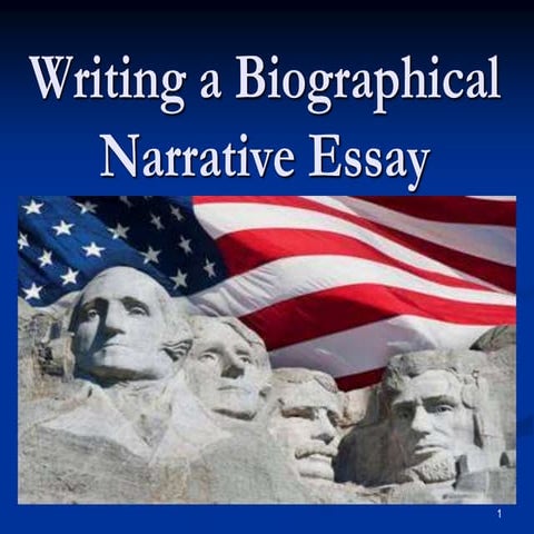 Biographical narrative essay