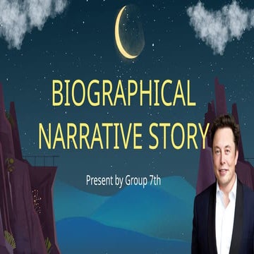 bIOGRAPHICAL nARRATIVE sTORY 11TH GRADE SMA | PPTX