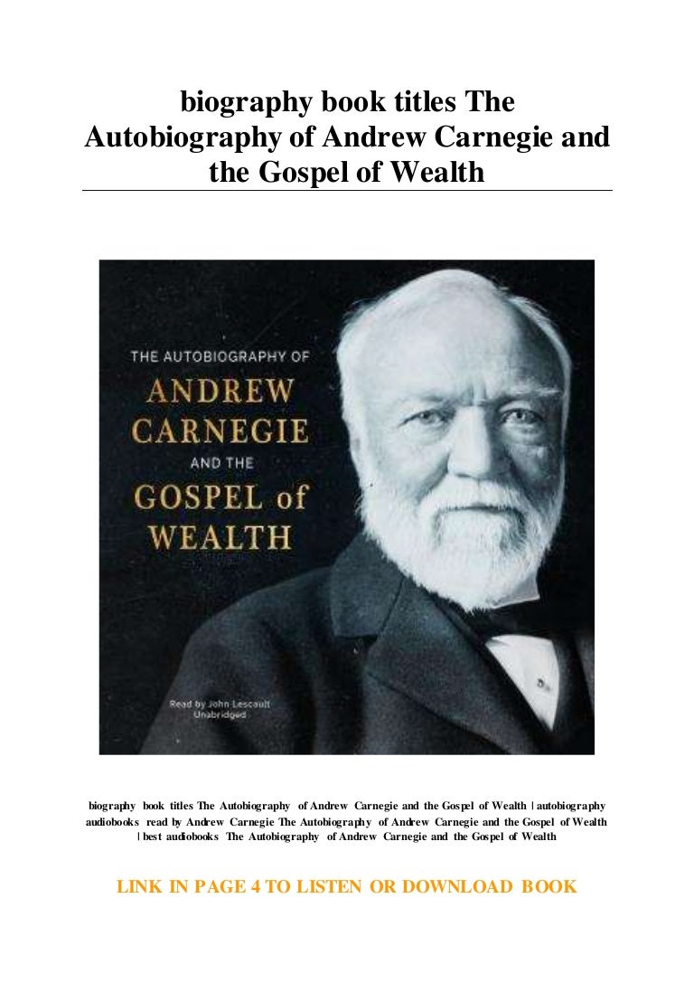 Get Andrew Carnegie Book Pics
