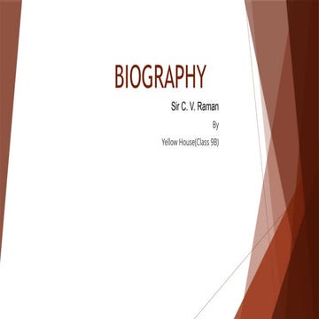 C.V.RAMAN BIOGRAPHY.ppt