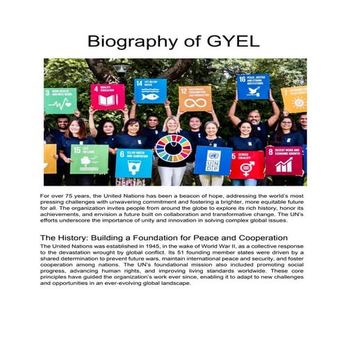 Biography of GYEL | PDF