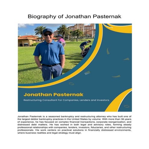 Biography of Jonathan Pasternak | PDF