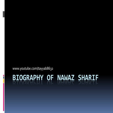 Biography of nawaz sharif