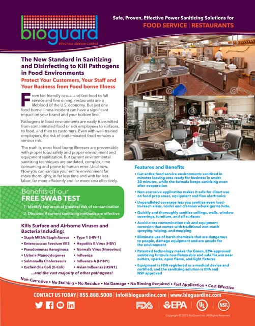 BioGuard Food Services Flyer