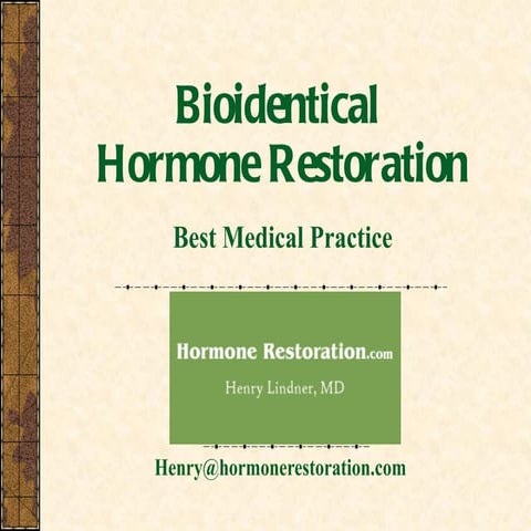 Bio Identical or Natural Hormone Replacement Therapy
