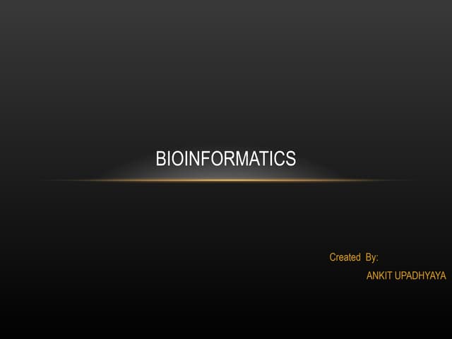 Bioinformatics