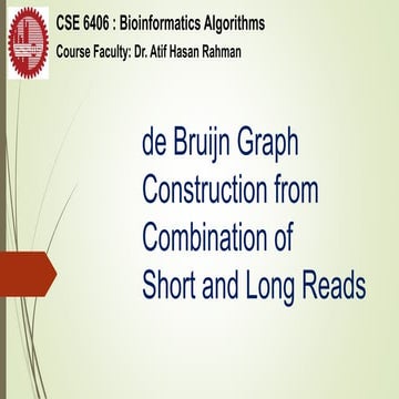 de Bruijn Graph Construction from Combination of Short and Long Reads