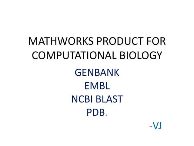 Bioinformatics