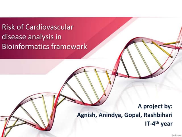 Bioinformatics || Risk of Cardiovascular disease analysis in Bioinformatics framework