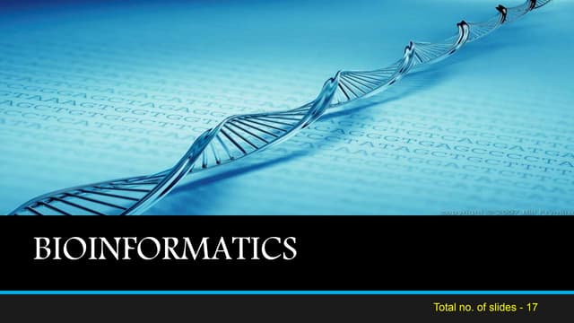 Bioinformatics