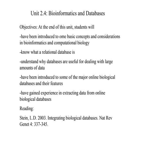 Bioinformatics&Databases.ppt