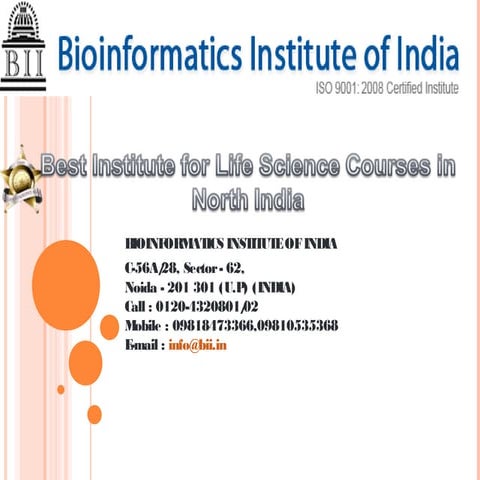 Bioinformatics institute of india