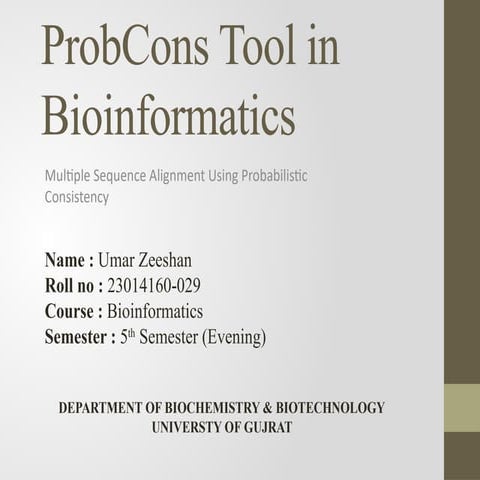 Prob cons tool complete explaintion in easy and complecated words