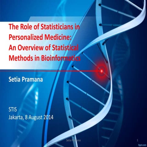 The Role of The Statisticians in Personalized Medicine:  An Overview of Stati...