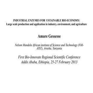 Industrial enzymes for sustainable ...