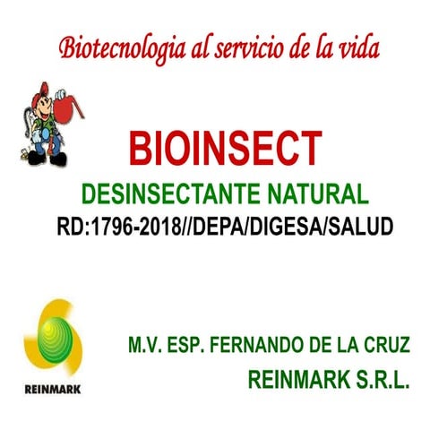 Bioinsect mecanismo de accion resumen