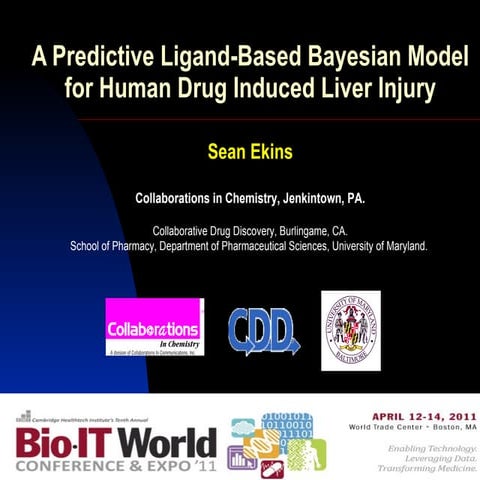 BioIT Drug induced liver injury talk 2011