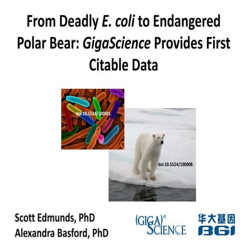 From Deadly E. coli to Endangered Polar Bear: GigaScience Provides First Cita...