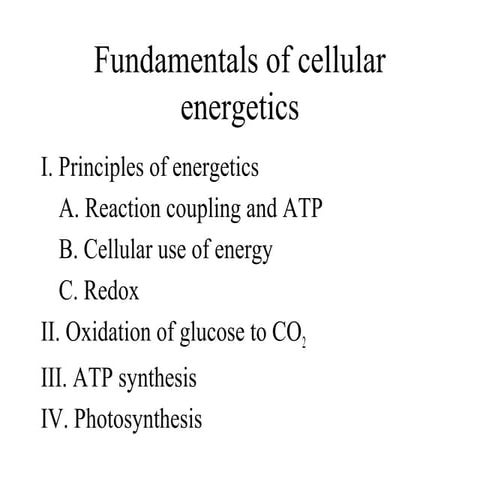 Biol221 24a energy currency to be taught