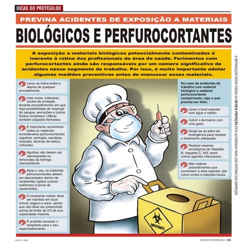 Fluxograma de acidentes com material perfuro cortante | PDF