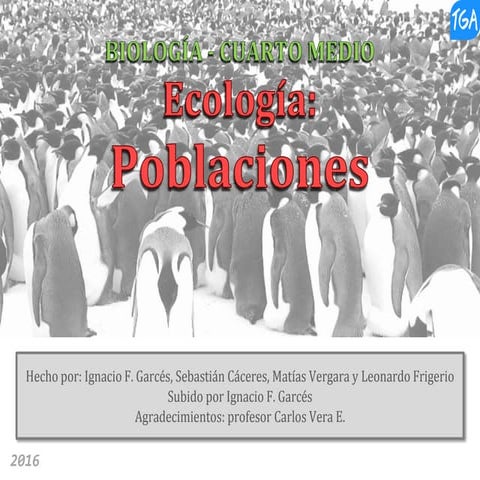 Biología 4° medio - Ecología, poblaciones