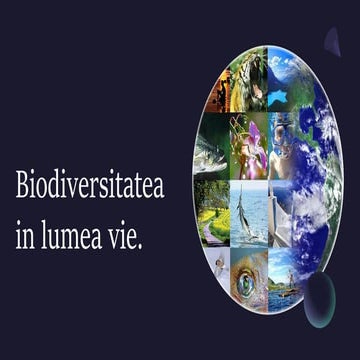 Biodiversitatea in lumea vie