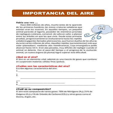 EL AIRE Y SUS PROPIEDADES | PDF