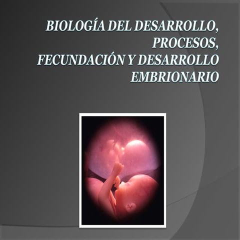 Biologia del desarrollo