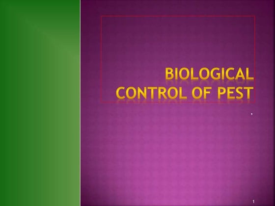 Chemical control of pest management | PPT