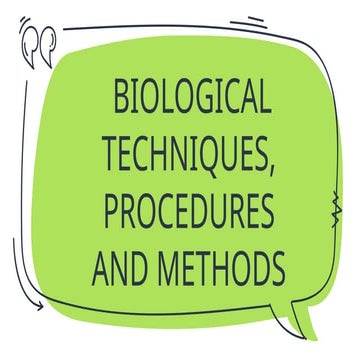RESEARCH- Laboratory techniques and methods | PPTX