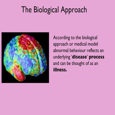 Biological approach: Depression
